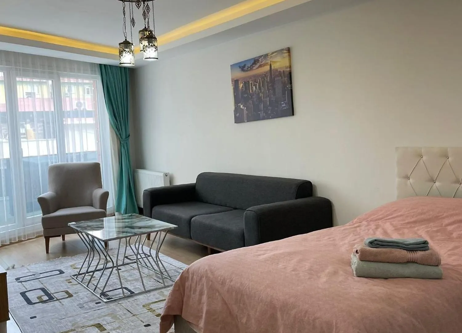 Sisli Trump Tower Cevahir Iki Oda Bir Salon Klimali Tuem Daire Apartment Istanbul